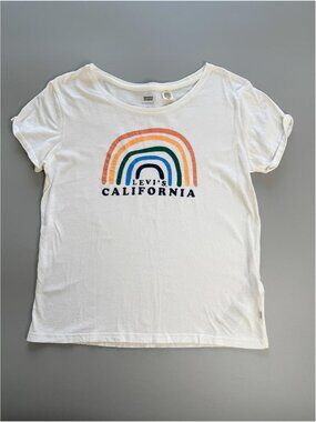 Levi's California Rainbow‎ T Shirt, Levi's Graphic Tee, Y2K Style Small